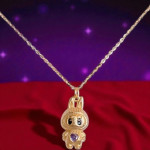 Monemel Swarovski Taşlı Kolye (Altın Kaplama) - Anneler Günü - Monemel